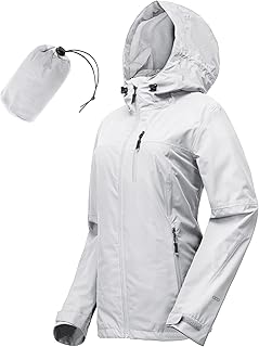 33,000ft Packable Rain Jacket for Women Waterproof Raincoats with Hood
