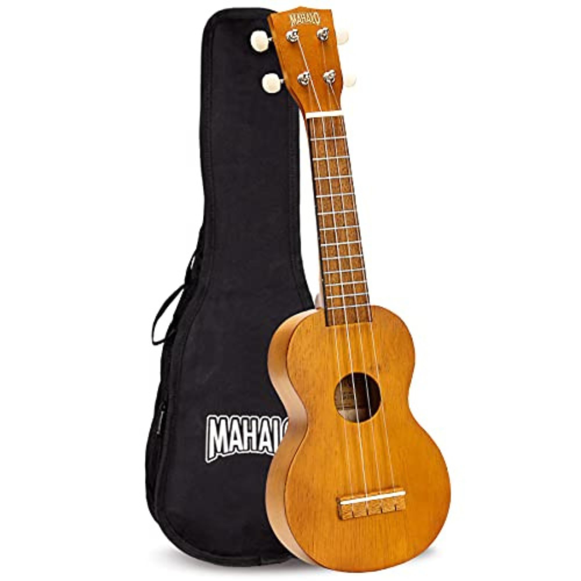 Mahalo Kahiko Soprano Ukulele for Beginners, Quality Musical String Instrument w