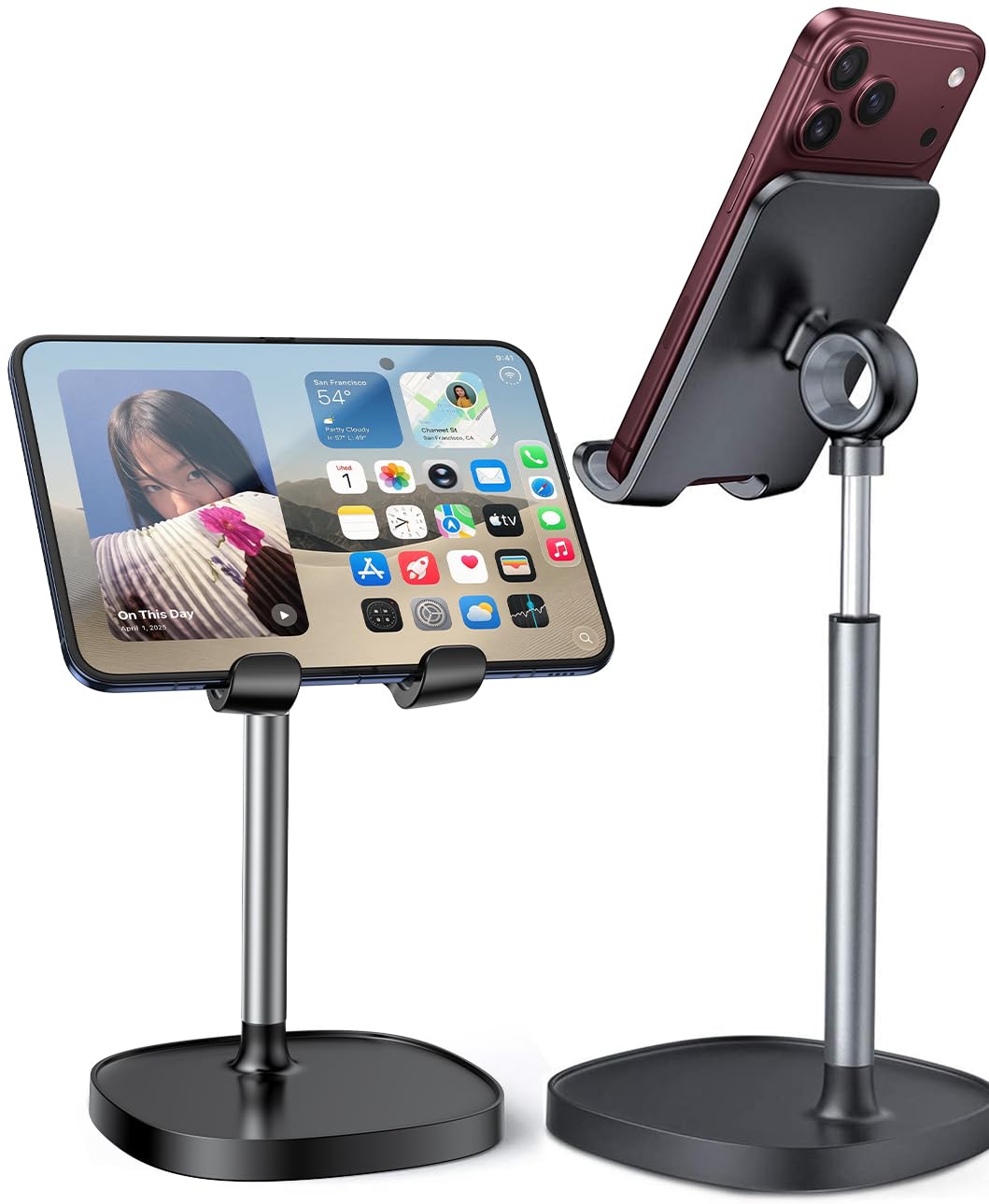 LISEN Cell Phone Stand Phone Holder for Desk, Office Decor Gadgets for Men | Off