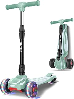 3 Wheel Scooter for Kids Ages 3-12, Kick Scooter with LED Light-Up Wheels
