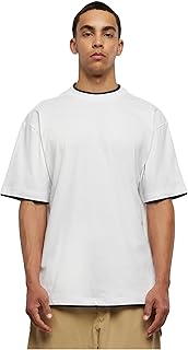 Urban Classics Men's Tall T-Shirt Short Sleeve Black Oversized