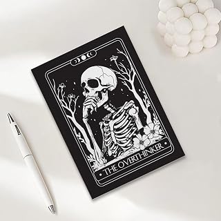 The Overthinker Tarot Card Notebook Journal, Gothic Gothic Gothic A5 Notebook Journal, 8.3 x 5.8 Inches Writing Diary Subject Notebook Planner, Travel Journaling, Gothic Lovers Gift-2