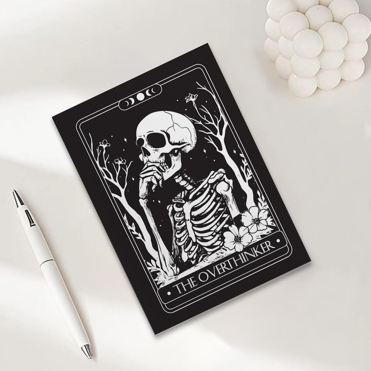 The Overthinker Tarot Card Notebook Journal, Gothic Gothic Gothic A5 Notebook Jo