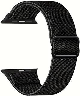 Stretchy Nylon Strap Compatible with Apple Watch Strap 38mm 40mm 41mm 42mm 44mm 45mm 46mm 49mm Women Men iWatch Series 10 9 8 7 6 5 4 3 SE Ultra 2 1 Piece