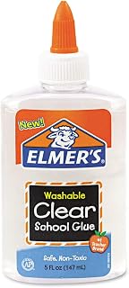 Elmer's E305 School Glue Washble Clear, 5 oz, Clear