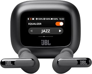 JBL Live Beam 3 - True Wireless Noise-Cancelling Closed-Stick Earbuds - (Black) (Renewed)
