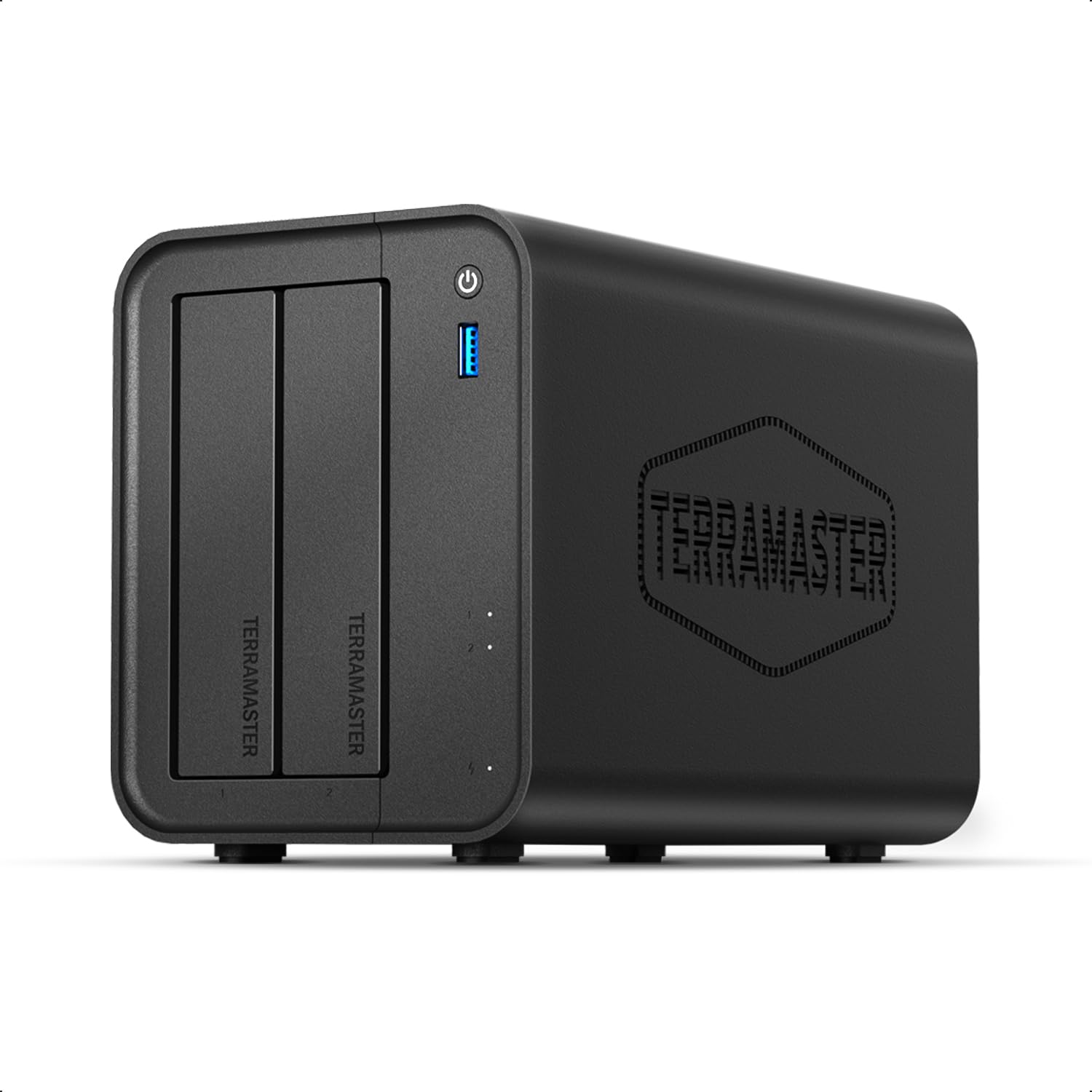 TERRAMASTER F2-425 2-Bay NAS Intel x86 Quad-Core CPU 4GB RAM (Diskless) | 2.5GbE