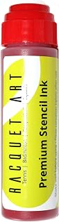 Racquet Art Premium Racquet Stencil Ink: Black, Red, White, Blue, Yellow, Silver, Green, Orange, Pink, Purple