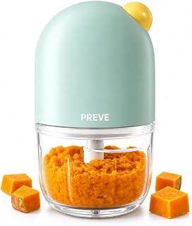 Baby Food Maker, Baby Food Processor with Glass Bowl, Puree Chopper | Perfect Texture for Every Stage，150W Power with One-Touch Control，Premium Glass Bowl &amp; 6-Blade System