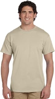 Hanes ComfortBlend EcoSmart Men`s Crewneck T-Shirt, 5170, 3X, Sand