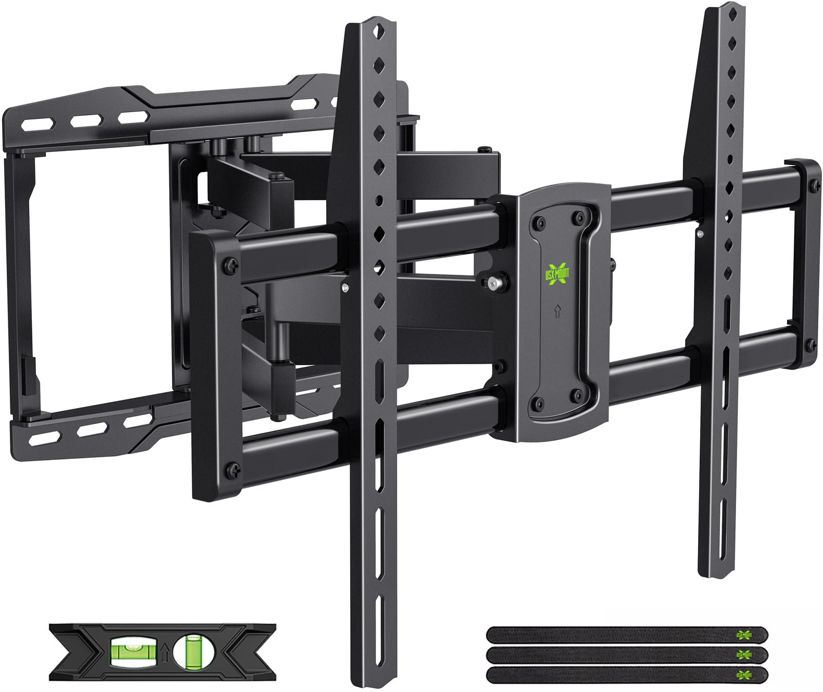 USX Mount UL Listed Full Motion TV Wall Mount for Most 37-86 inch TV, Swivel and