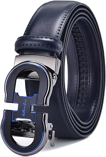 Mens Ratchet Belt Genuine Leather Belt for Men Dress Custom Size