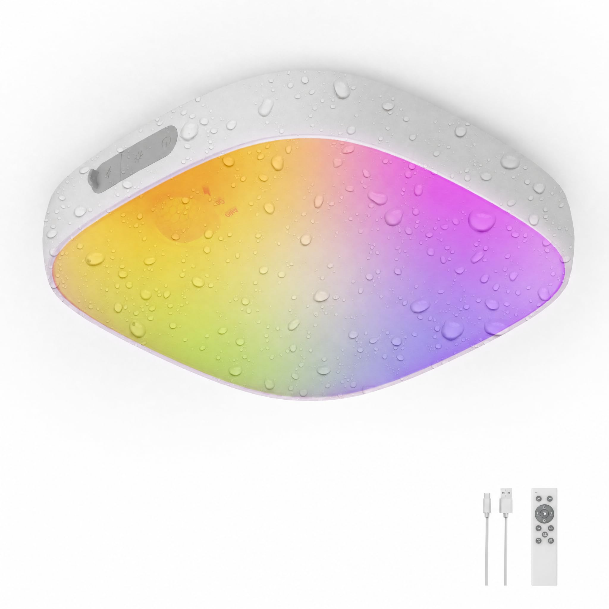 FULEN Shower Lights Waterproof, Motion Sensor Ceiling Light Rechargeable | Cordl