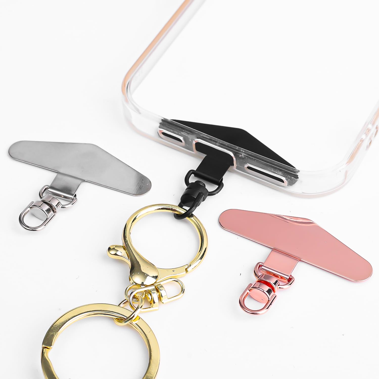 3 Pcs Rotating Metal Phone Patch Pad Cross Body Wrist Anti-lost Hanging Phone St