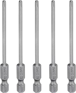 #2 Phillips Driver Bit PH2 1/4" Hex Shank 3.15" (80mm) Long Magnet S2 Steel Industrial Grade Screwdriver Bit Crosshead Electric Drill Bit 0.118" (3mm) Rod 5pcs