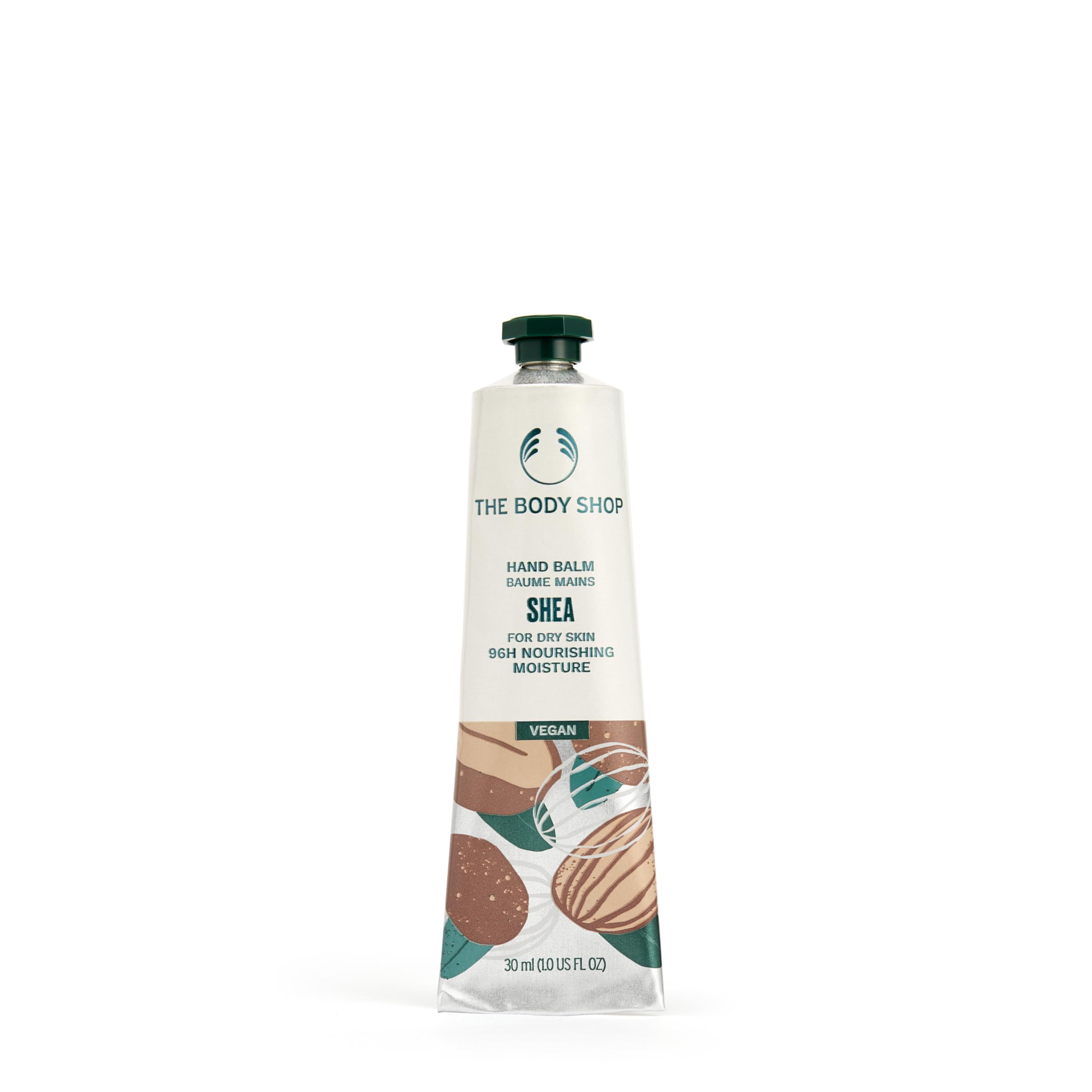 The Body Shop Shea Hand Balm 30ml, Rich 96-Hour Hydrating Hand Cream for Dry Han
