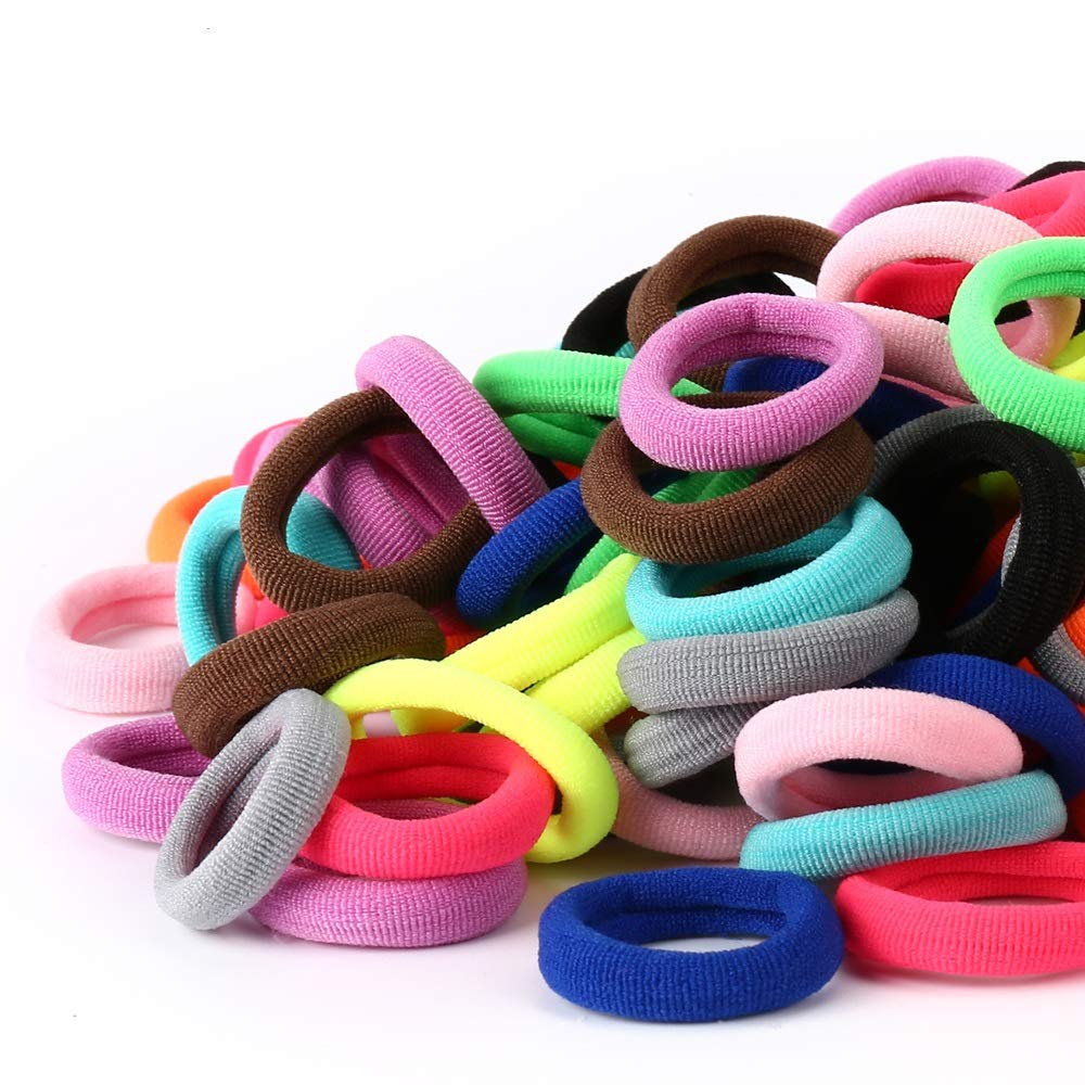Baby Hair Ties, Cotton Toddler Hair Ties for Girls, Kids Seamless Hair Bands, Gi