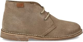 Desert Safari Boots in Leather for Men and Women. Made in Spain. Chukka Shoe in Split Leather Sport. Closure with Laces. Rubber Sole