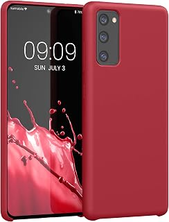 kwmobile Case Compatible with Samsung Galaxy S20 FE Case – TPU and Silicone Anti-Shock Case – Suitable for Wireless Charging – Classic Red