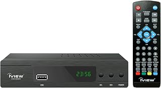 iView 3300STB ATSC Converter Box with Recording, Media Player, Built-in Digital Clock, Analog to Digital, QAM Tuner, HDMI, USB