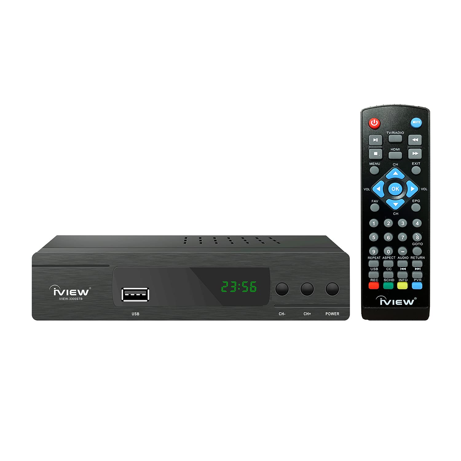 iView 3300STB ATSC Converter Box with Recording, Media Player, Built-in Digital 