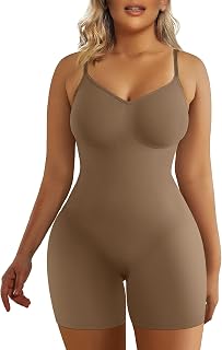 SHAPERX Shapewear for Women Tummy Control Bodysuit Butt Lifter Full Body Shaper Shorts One Piece