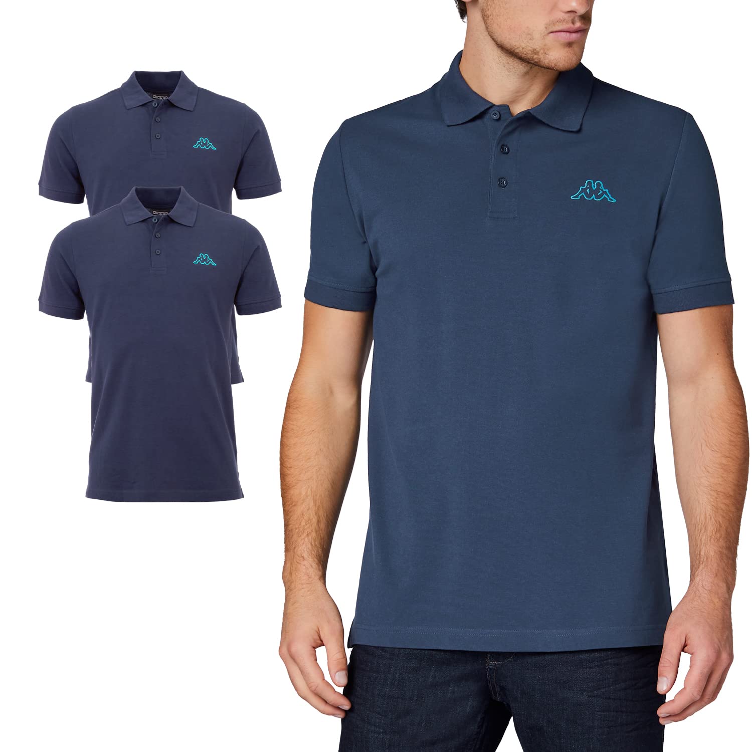 Kappa Venist Men's Polo Shirt (Pack of 2)