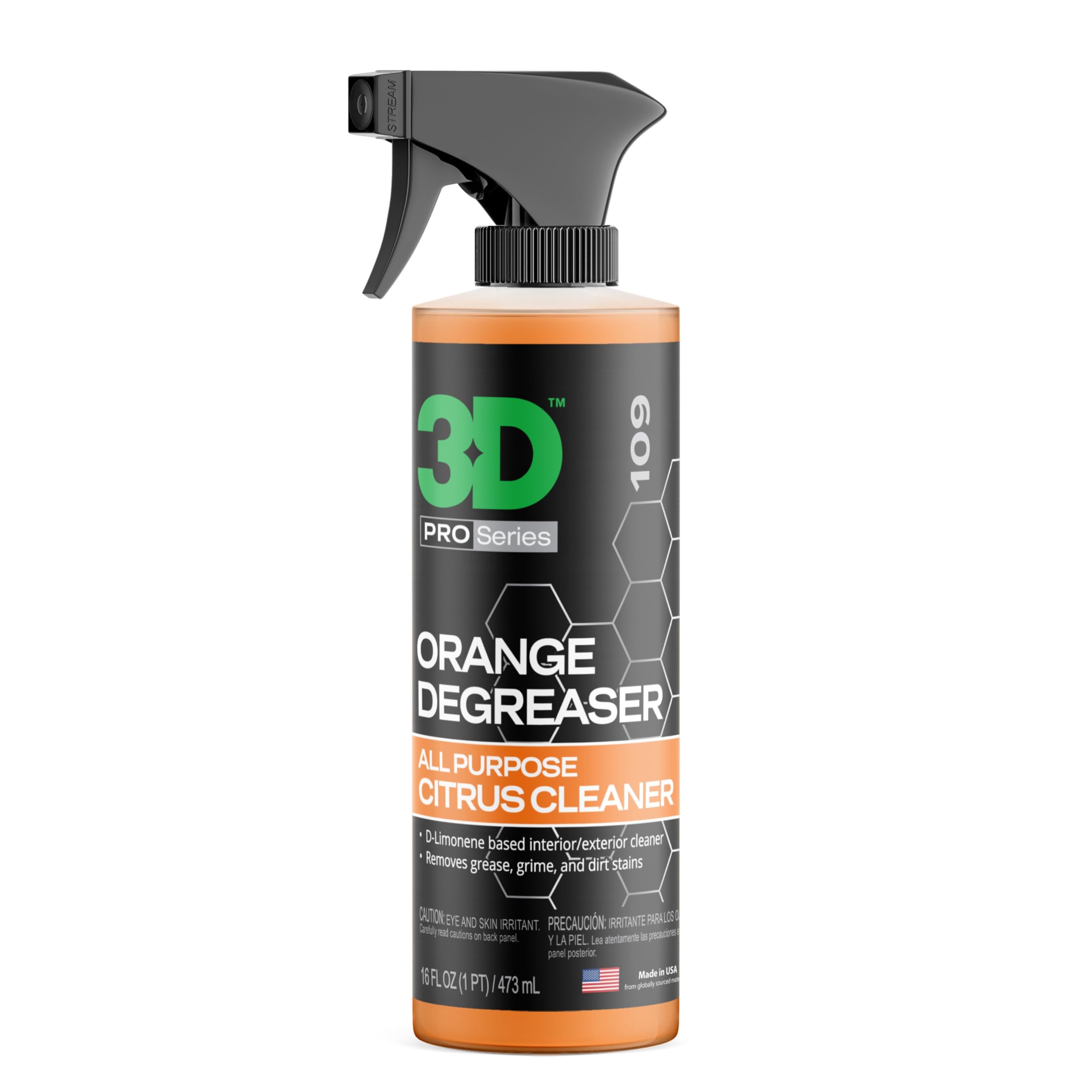3D Orange Degreaser – Citrus-Based Car Cleaner for Oil, Grease, Grime &amp; Adhe