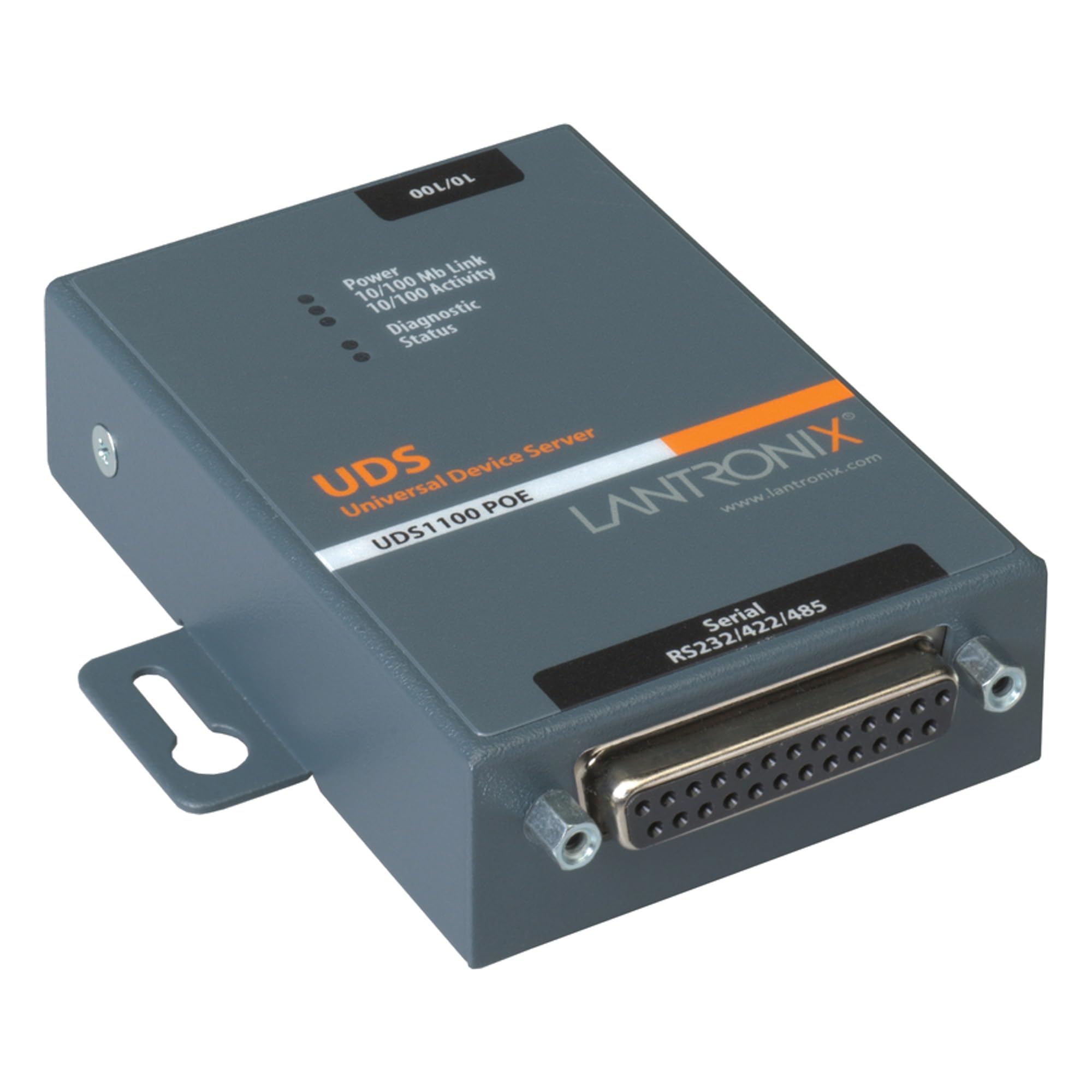 Lantronix UD11000P0-01 UDS1100-PoE One-Port Serial to Ethernet Device Server, RS