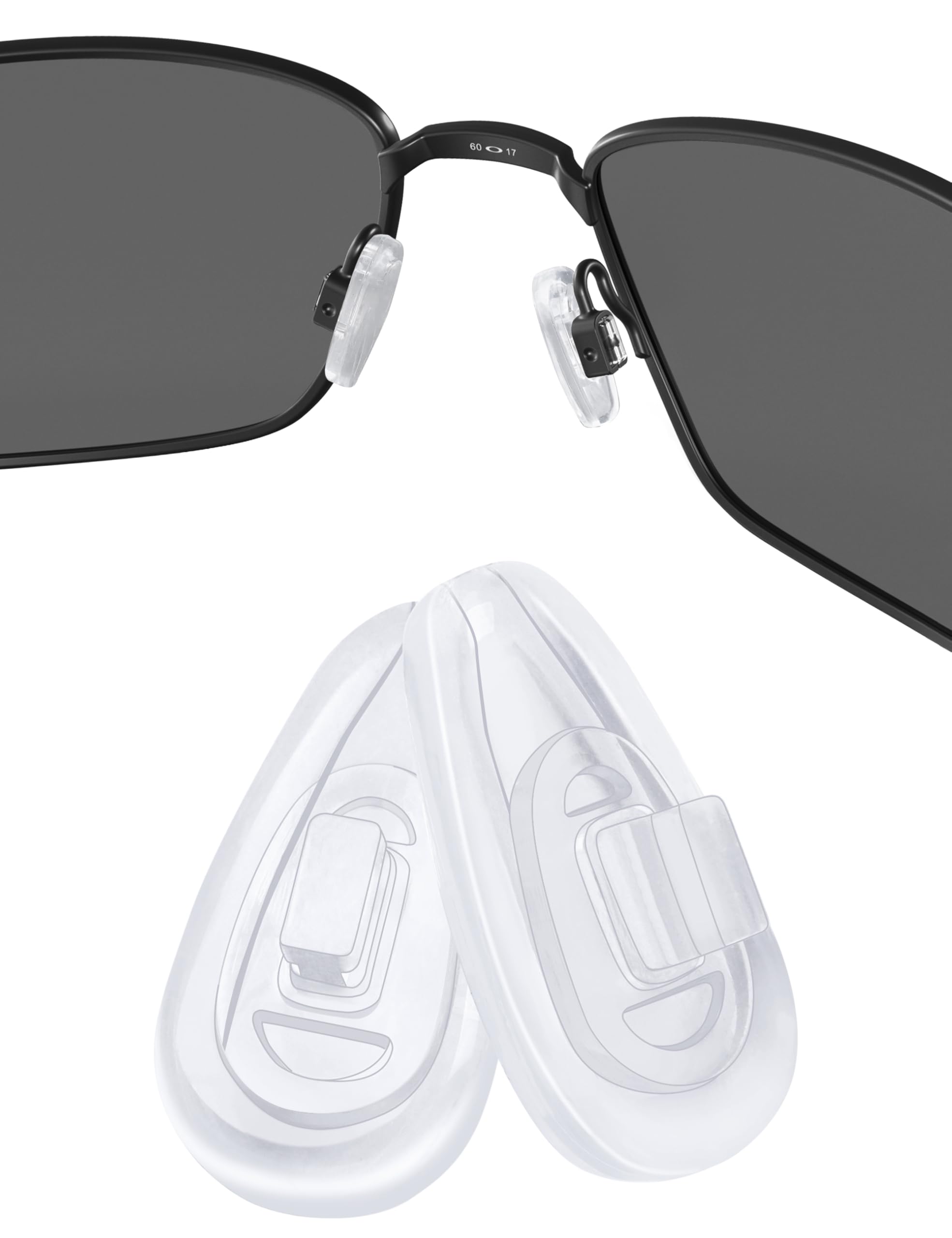 Almohadillas nasales de repuesto para gafas Oakley Steel Plate OX3222