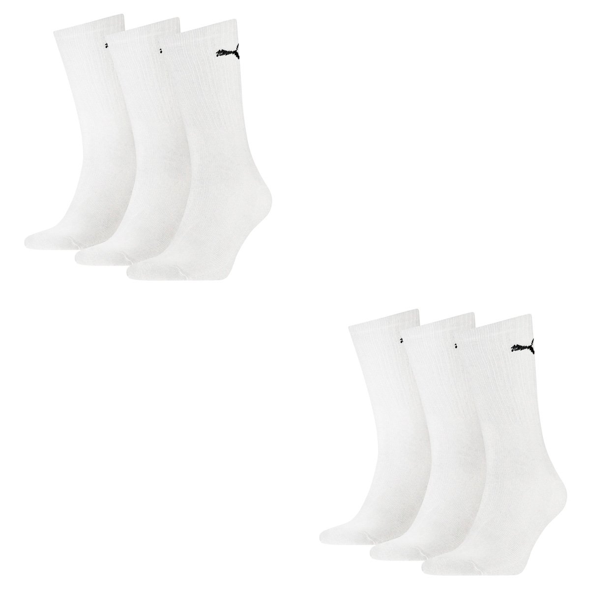 PUMA One Quarter Socks (3 Pairs) -Mix Brown, 35-38 (Pack of 6) Unisex