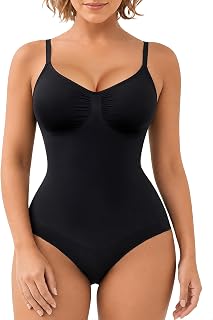 SHAPERX Women's Body Shaper Shapewear Shapewear Adjustable Shoulder