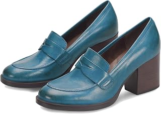 SHODENSE Women Vintage Chunky Heel Loafers Pumps Platform Round Closed Toe Oxford Shoes Burnished Patent Matte Suede Slip On Dress Loafer Block Stacked Heels Office Formal Work Business 4-11 M US