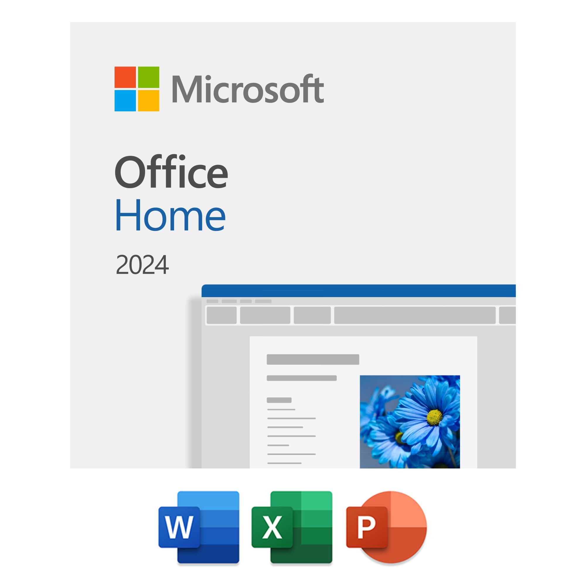 Microsoft Office Home 2024 | Classic Apps: Word, Excel, PowerPoint | One-Time pu