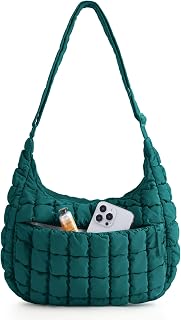 BAGSMART Bolso cruzado acolchado para mujer, bolso de hombro suave y esponjoso para uso diario