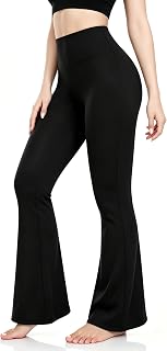 ACTINPUT Yoga Pants for Women Flared Leggings High Waisted Bootcut Black Trousers Women's Workout Bootleg Stretchy Leggings
