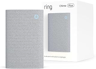 Ring Chime Plus (newest model) — Crisp, clear audio alerts for select Ring devices, built-in night-light, customizable tones, easy plug-in setup, White