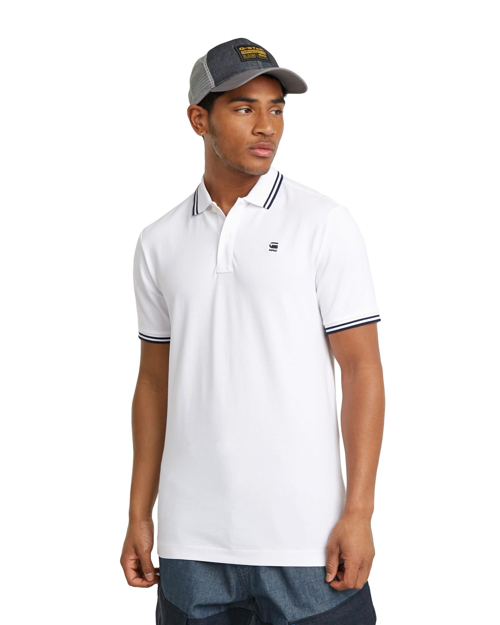 G-STAR Dunda Men's Slim Stripe Polo Shirts (Pack of 1)