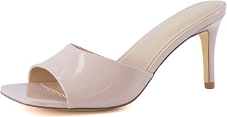 CUSHIONAIRE Evie Women's Kitten Heel Sandals Slip-on One Band Dress Sandals Memory Foam Wide 3 in Heel