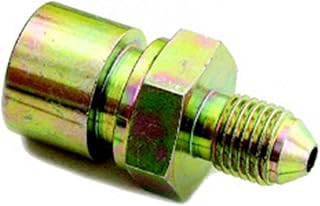 A-1 Racing Products Inc. FM107164 Fitting, Adapter, Straight, 7/16-24 in Inverted Flare Female to 4 AN Male, Steel, Cadmium, 1/4 in Hardline, Each