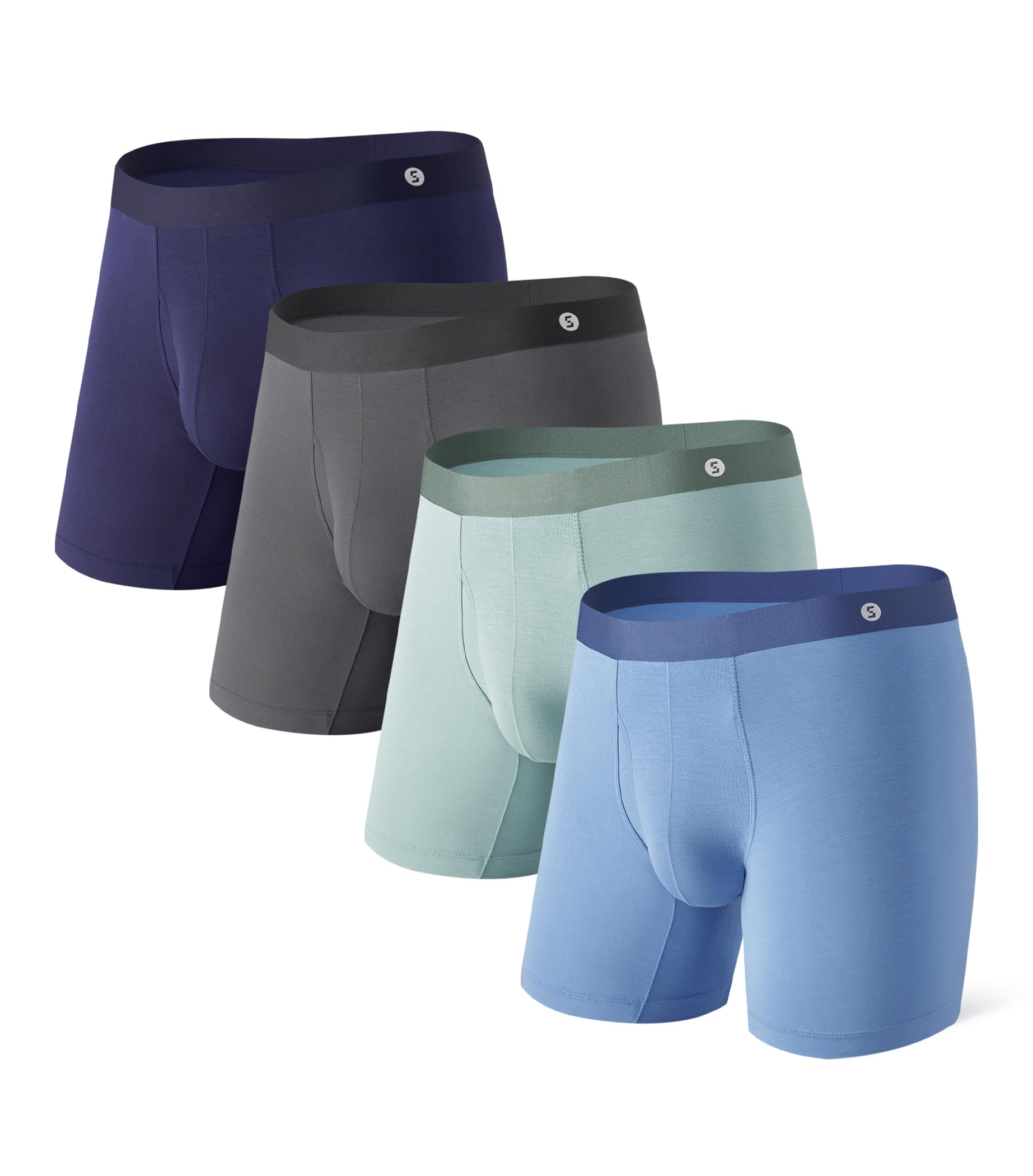 Separatec Men's Underwear Separate Pocket Breathable Micro Modal Boxer Briefs Se