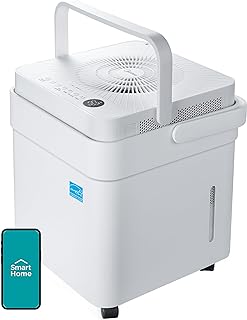 Midea Cube 20 Pint Dehumidifier for Basement, 1,500 Sq. Ft, Energy star | Large Capacity Water Tank with Drain Hose, Wi-Fi Enabled, Works with Alexa, Quiet Operation for Home, Bedroom
