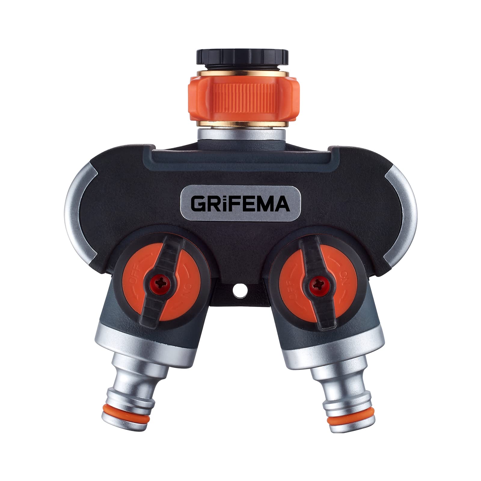 GRIFEMA GE1401-2, Distributeur Arrosage 2 Voies, Diviseur de Tuyau, Avec Interru