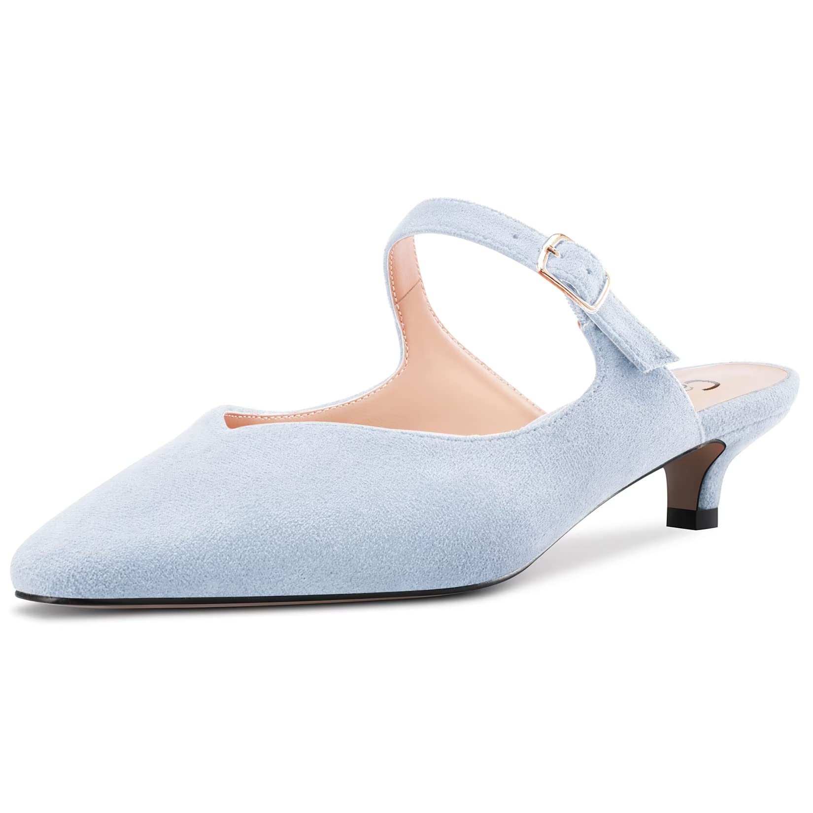 Castamere Women's Stockings Kitten Heel Square Toe Slip-On Sandals Party Classic