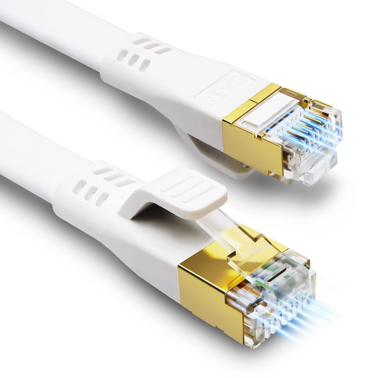 HUGIN CAT 8 Ethernet Cable 5m, High Speed CAT8 Internet LAN Cable Professional, 