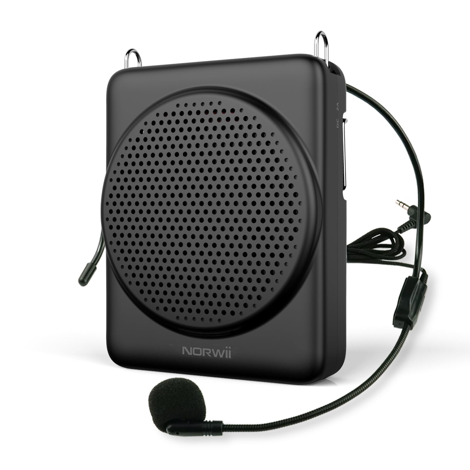 Norwii Palm-Sized Voice Amplifier for Teachers with Headset Microphone | Easily 
