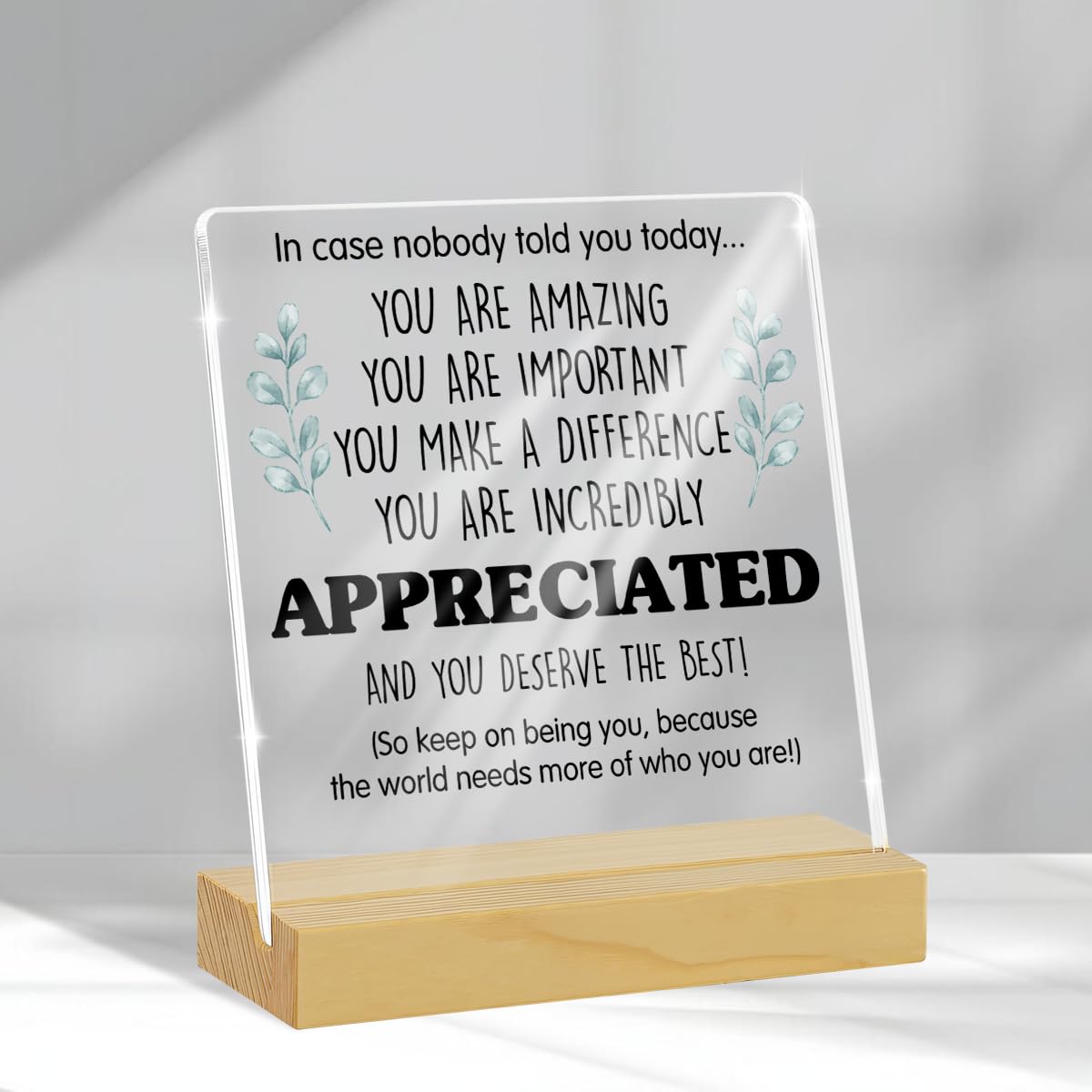 Inspirational Quote Appreciation Gift Thoughtful Gift for Women Positive Self Af
