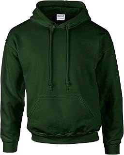 Gildan Heavy Blend Men's Fleece Hooded Sweatshirt, Forest Green, X-Large,Forest green