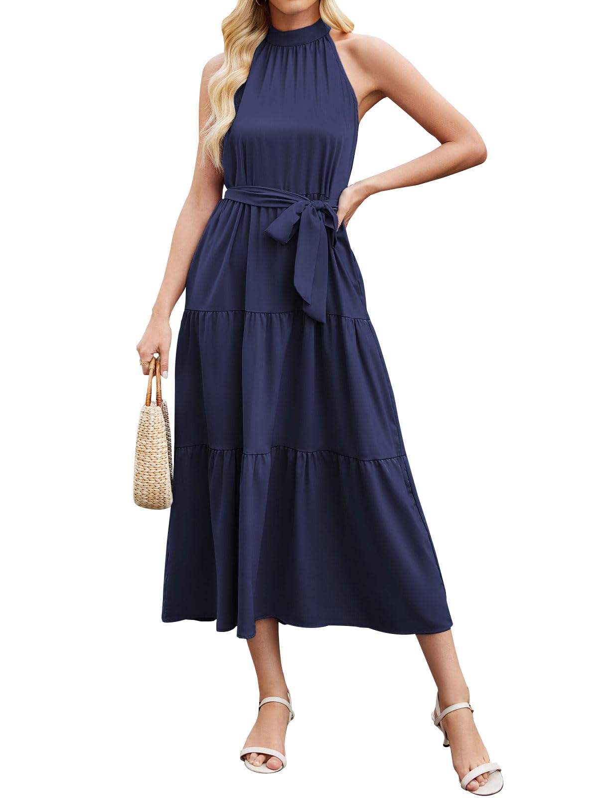 Women's Summer Long Sleeveless Casual Lightweight Dress