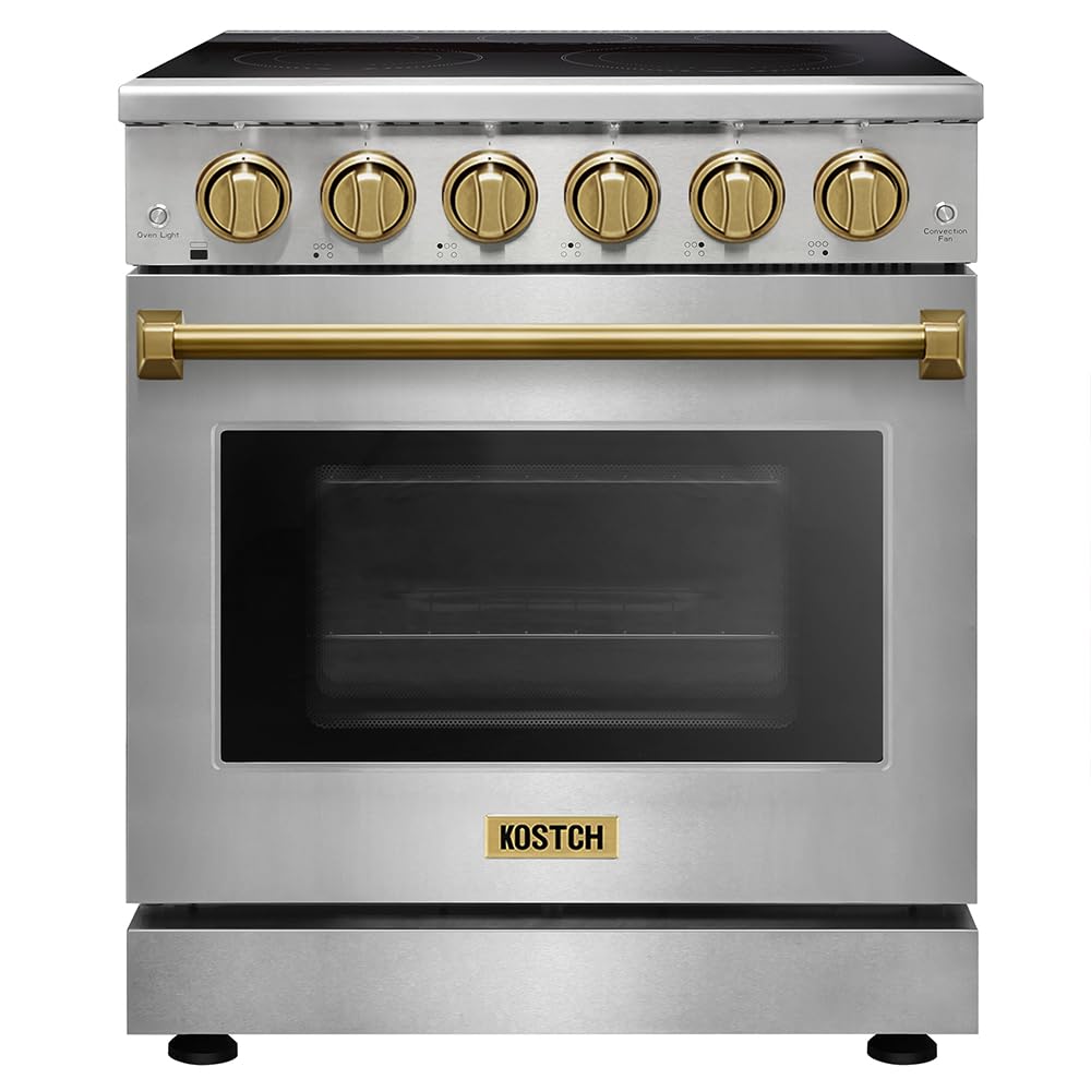 KOSTCH 30 inch Professional Electric Range with 5 Heating Elements Cooktop, 4.55